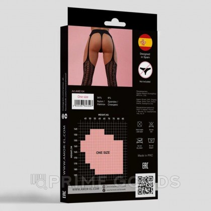 Чулки с поясом Paula (S/L) от sex shop primegoods фото 3