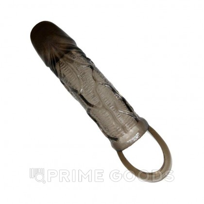 Насадка-удлинитель Men Extension тёмная (17,5×3,7 см) от sex shop primegoods фото 3