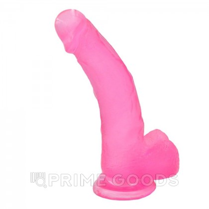 Фаллоимитатор Lovetoy Crystal Dildo Large (20×4,1 см) розовый от sex shop primegoods фото 3