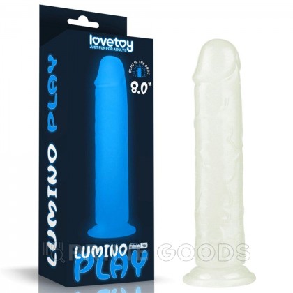 Фаллоимитатор Lovetoy Lumino Play (21×4 см) светящийся в темноте от sex shop primegoods