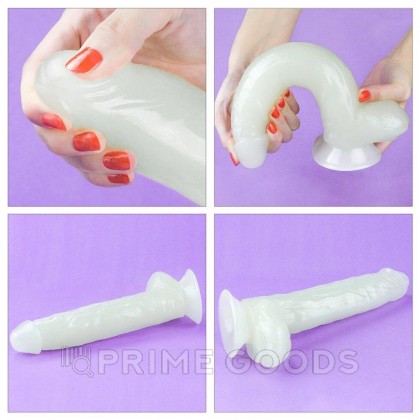 Фаллоимитатор Lovetoy Lumino Play (26×5 см) светящийся в темноте от sex shop primegoods фото 3