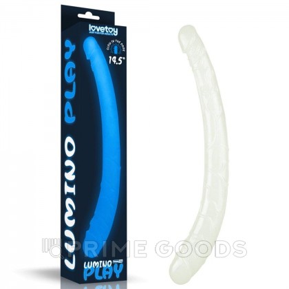 Двусторонний фаллоимитатор Lovetoy Lumino Play (37×3–3,8 см) от sex shop primegoods