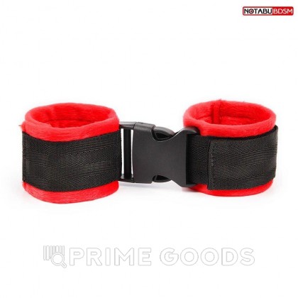 Наручники NoTabu чёрный/красный от sex shop primegoods