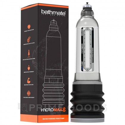Гидропомпа Bathmate Hydromax 8, прозрачный от sex shop primegoods