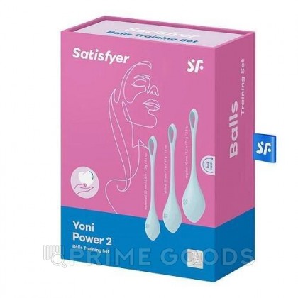 Вагинальные шарики Satisfyer Yoni Power-2, в наборе 3 шт, голубой от sex shop primegoods фото 3