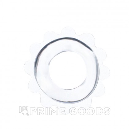 Эрекционное кольцо с рельефом прозрачное Оки Чпоки, D 2 см от sex shop primegoods