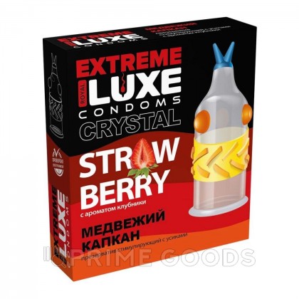 Презерватив LUXE EXTREME Медвежий капкан (КЛУБНИКА) 1 шт. от sex shop primegoods