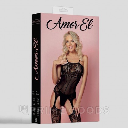 Кетсьюит (боди-комбинезон) Isabel S/L черный от sex shop primegoods фото 3