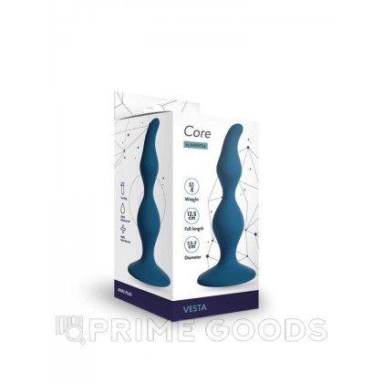 Анальная пробка Vesta кобальт (12,5*3) от sex shop primegoods фото 3
