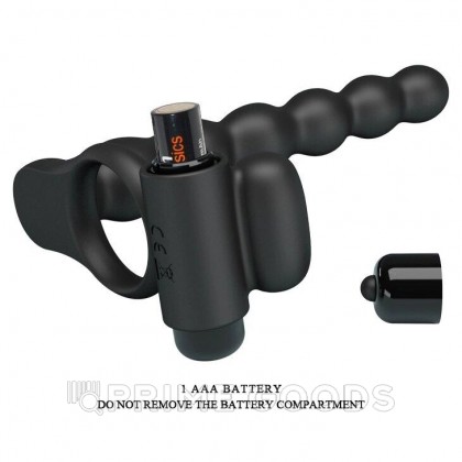 Эрекционное кольцо с вибропулей и анальным стимулятором от sex shop primegoods фото 2