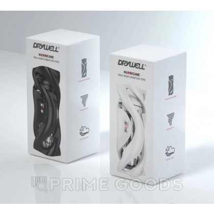 Мастурбатор Hurricane от Drywell черный от sex shop primegoods фото 6