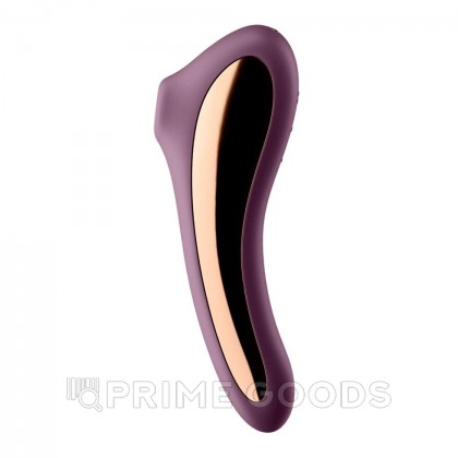 Вибромассажер с вакуумной стимуляцией Satisfyer Dual Kiss wine фиолетовый от sex shop primegoods фото 3