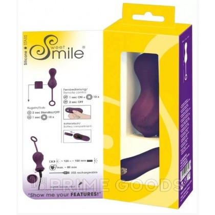 Sweet Smile Вагинальные шарики с вибрацией от sex shop primegoods фото 5