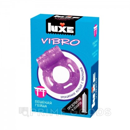 Виброкольцо LUXE VIBRO Бешеная гейша (+ презерватив) от sex shop primegoods