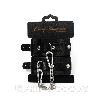 Набор из черной кожи (6 предметов) от sex shop primegoods фото 3