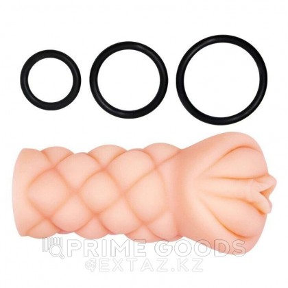 Мастурбатор реалистичный с вибрацией и кольцами Michelle от sex shop primegoods