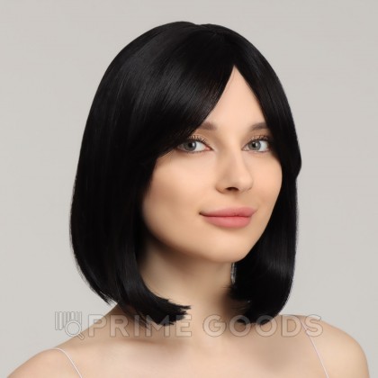 Парик искусственный с чёлкой, 30 см. чёрный от sex shop primegoods фото 2