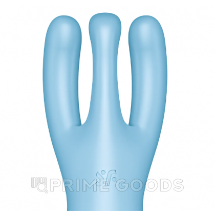 Клиторальный вибростимулятор Satisfyer Threesome 4 Connect App голубой от sex shop primegoods фото 7