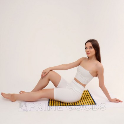 Ипликатор-коврик, тёмно-синий/жёлтый, 56 × 62 см от sex shop primegoods фото 4