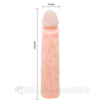 Реалистичный фаллоимитатор Baile из киберкожи (24×4,5 см) гнущийся от sex shop primegoods фото 4