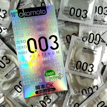 Презервативы Okamoto 0.03 platinum ultra-thin condom 12 шт. от sex shop primegoods фото 4