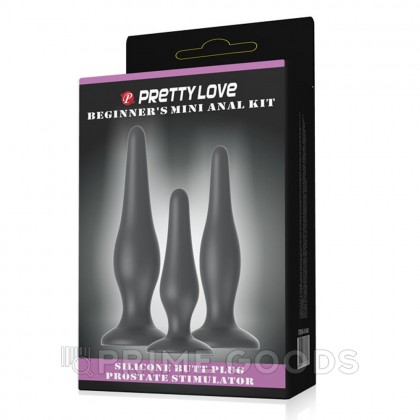 Набор силиконовых анальных плагов для начинающих от sex shop primegoods фото 2