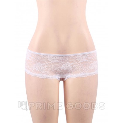 Трусики на завязках с доступом, белые, XS-S от sex shop primegoods фото 4