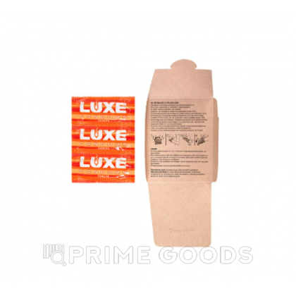 Презерватив LUXE Красноголовый мексиканец (клубника), с пупырышками, 3 шт. от sex shop primegoods фото 3