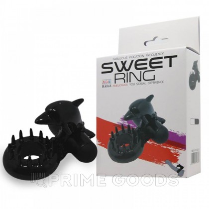 Эрекционное виброкольцо Sweet Ring дельфин от sex shop primegoods фото 6