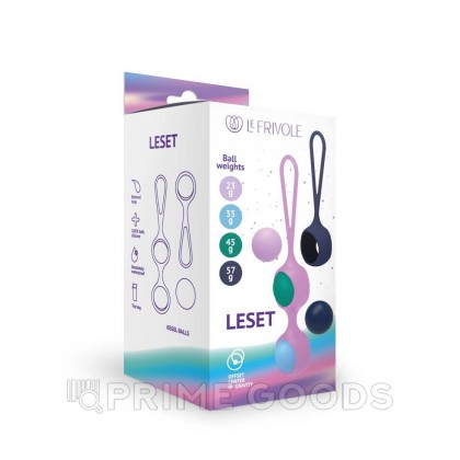 Вагинальный тренажер со сменными шариками Leset, многоцветный (LYRA) от sex shop primegoods фото 2
