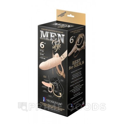 Анальный фиксатор + мужской фаллопротез на каркасе MEN STYLE от sex shop primegoods