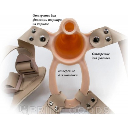 Анальный фиксатор + мужской фаллопротез на каркасе MEN STYLE от sex shop primegoods фото 8