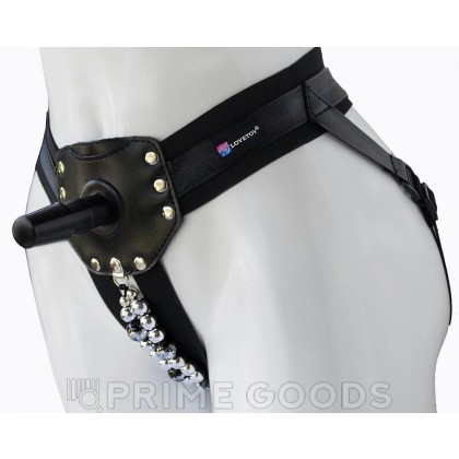Пояс Glamour black с насадкой от sex shop primegoods фото 3