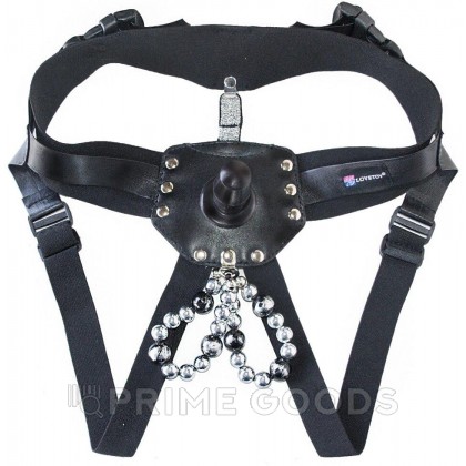 Пояс Glamour black с насадкой от sex shop primegoods фото 4
