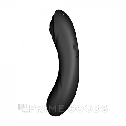 Вакуумный стимулятор с вибрацией Satisfyer Curvy Trinity 4 черный от sex shop primegoods фото 4