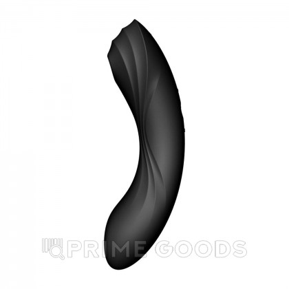 Вакуумный стимулятор с вибрацией Satisfyer Curvy Trinity 4 черный от sex shop primegoods фото 8