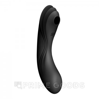 Вакуумный стимулятор с вибрацией Satisfyer Curvy Trinity 4 черный от sex shop primegoods фото 9