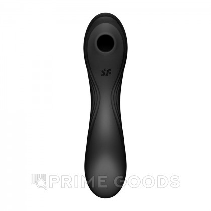 Вакуумный стимулятор с вибрацией Satisfyer Curvy Trinity 4 черный от sex shop primegoods фото 2