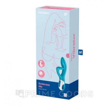 Вибратор-кролик Embrace me berry Satisfyer, бирюзовый от sex shop primegoods фото 10