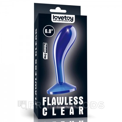 Массажер простаты Flawless Clear синий (15 см) от sex shop primegoods