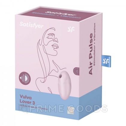 Вакуумный стимулятор клитора Satisfyer Vulva Lover 3 розовый от sex shop primegoods фото 8