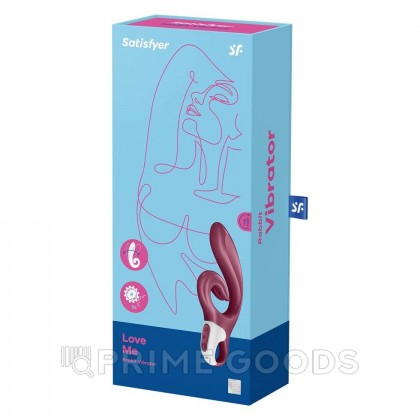 Вибратор-кролик Satisfyer Love me бордовый от sex shop primegoods фото 2