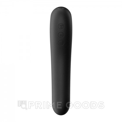 Вибромассажер с вакуумной стимуляцией Satisfyer Dual Kiss черный от sex shop primegoods фото 3