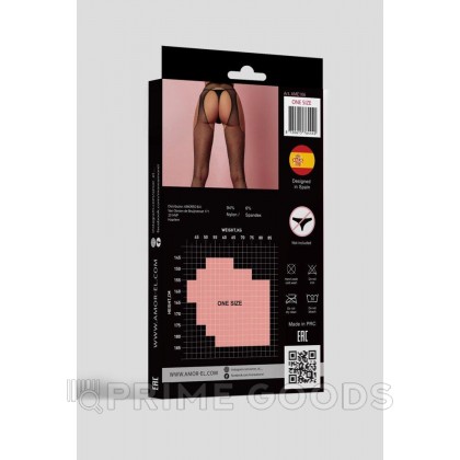 Чулки с поясом в стразах (S/L) от sex shop primegoods фото 3