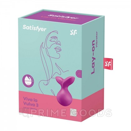 Стимулятор клитора Satisfyer Viva la Vulva 3, фиолетовый от sex shop primegoods фото 8