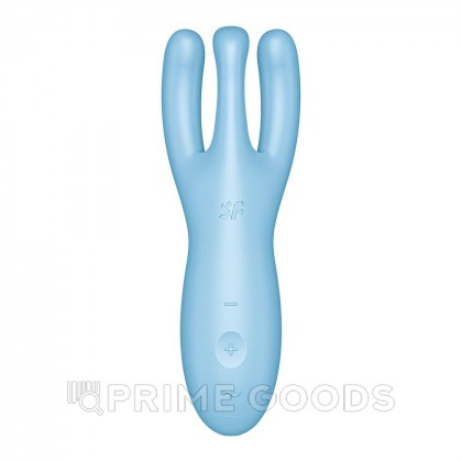 Клиторальный вибростимулятор Satisfyer Threesome 4 Connect App голубой от sex shop primegoods