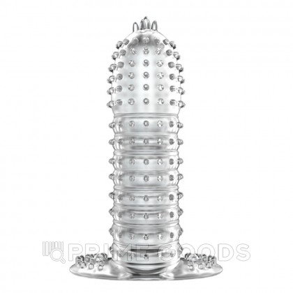 Насадка для пениса с мягкими усиками, прозрачная от sex shop primegoods фото 4