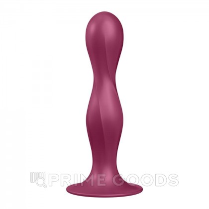 Утяжелённый фаллоимитатор Satisfyer Double Ball-R (17,9×7,6 см) бордовый от sex shop primegoods фото 5