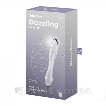 Стеклянный фаллоимитатор Satisfyer Dazzling Crystal (18,2×3,6 см) прозрачный от sex shop primegoods фото 5