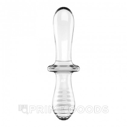 Стеклянный фаллоимитатор Satisfyer Double Crystal (20×5,5 см) прозрачный от sex shop primegoods фото 8